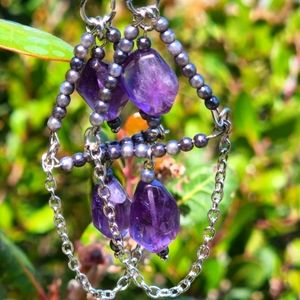 Shandeler amethyst earrings